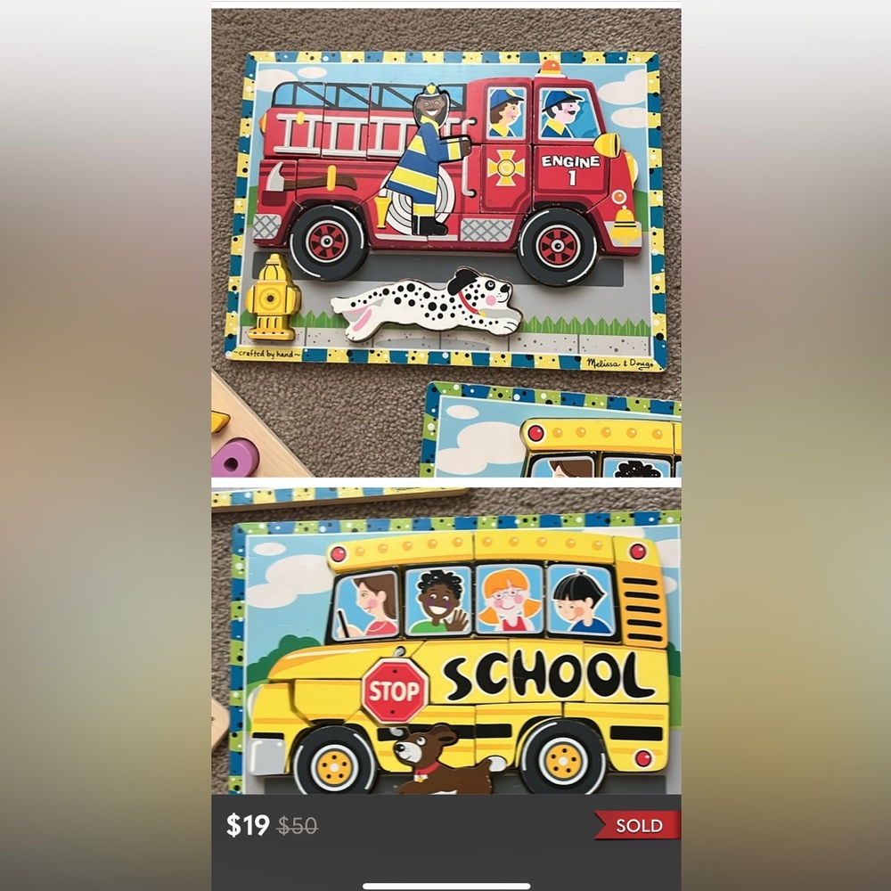 Two wooden puzzles